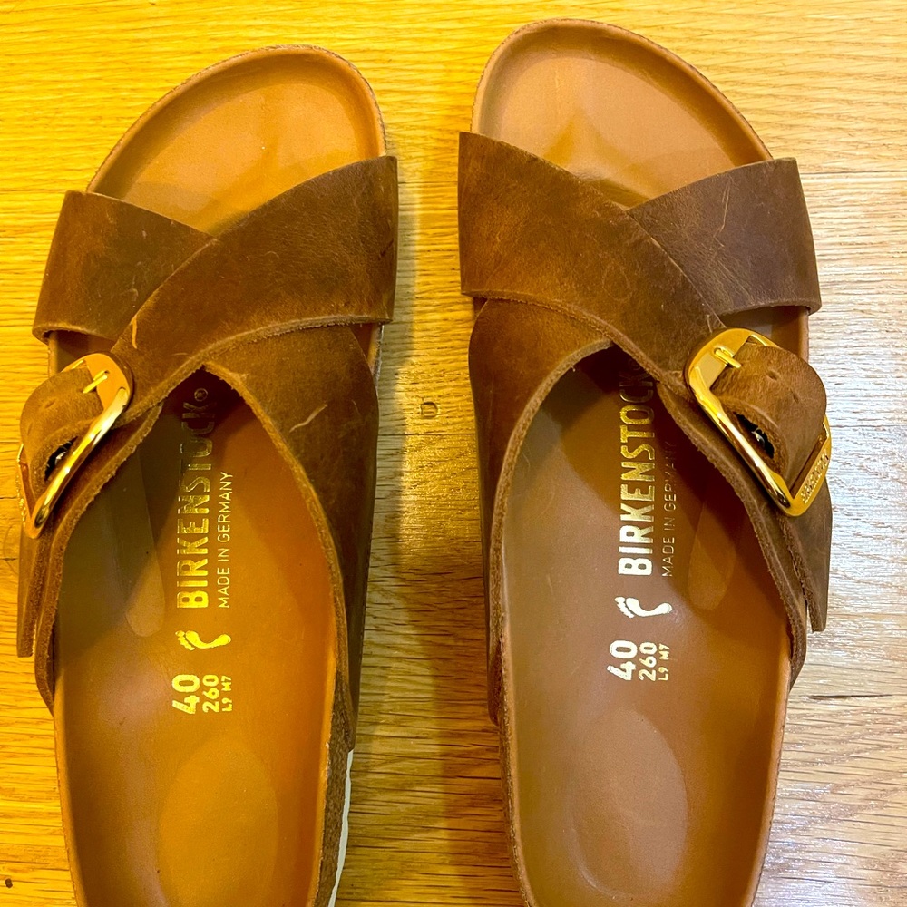 Birkenstock Oiled Leather Siena Sandals